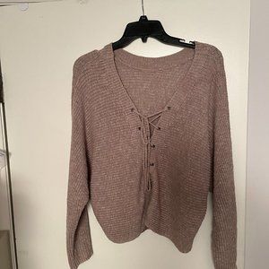 Billabong Sweater W/ Laced-Up Back Size S